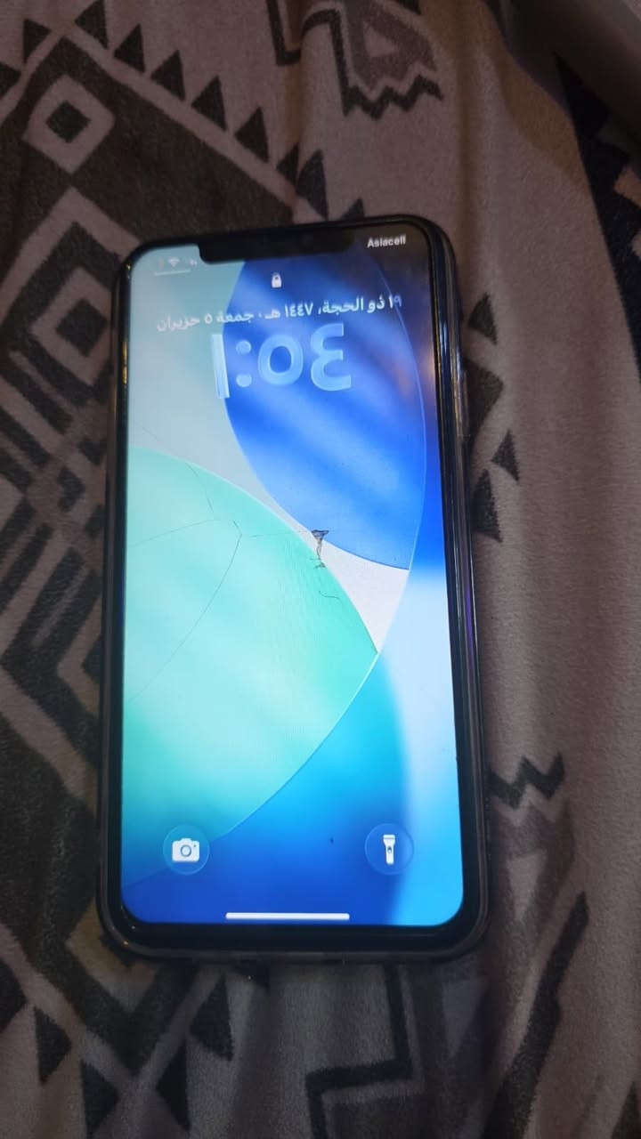 ايفون ١١برو ماكس مبدل شاشه ويحتاج تبديل بطاريه الظهر واضح بلصوره ذاكرة ٢٥٦للبيع  125 مكاني بغداد حي العامل للاستفسار اتصل ع رقم ***********
