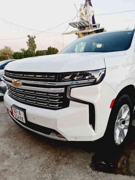 2023 CHEVROLET SUBURBAN كفاله عامه كلين تايتل
ملاحظه :-  ✅ السياره موجوده في بغداد ✅

ملاحظه السياره رقم اربيل بااسمي 

سعة المحرك:- V8 5.3 بانزين 
المسافة المقطوعه :- mi  45315 
اللون :- ابيض            
الموديل:- 2023
عدد المقاعد :- 7 مقاعد 
مواصفات السيارة :- PREMIER

الاضافات#👇👇
 شاشه كبيره 
فرش جلد اسود 
كراسي كهرباء
ويل 20 أنش   
كامره 
تحكم سرعه
تحكم مسجل في الطاره
حساس تجاوز
حساس خلفي
باب خلفي كهرباء
صاجات
هاند بريك كهرباء 
حمالة سقف
كراسي منفصل  
كراسي مدفيه 
تشغيل عن بعد

والمزيد من الاضافات في عالم SUBURBAN

                🔥🔥🔥 كلين تايتل 🔥🔥🔥

السعر 510

للاتصال ***********
