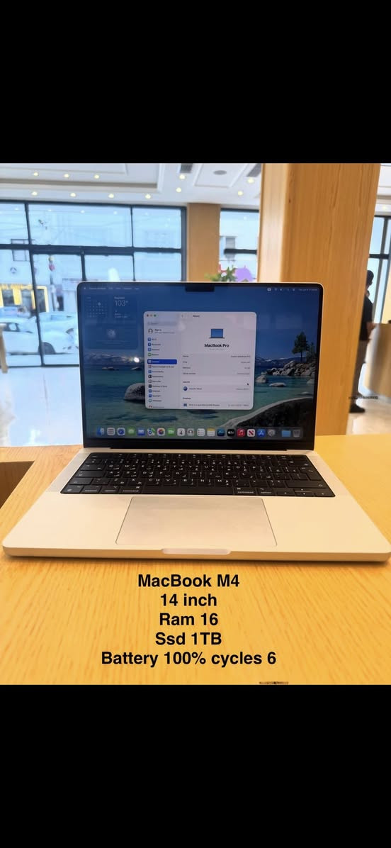السلام عليكم ورحمة الله وبركاته 
MacBook Pro m4 basic 
Ram 16
SSD 1TB
Display 14 inch
Battery 100% Cycles 6
1430$ 
9647518024343


**إذا كنت صاحب هذا الإعلان وتريد حذفه لأي سبب، رجاءا أرسل رسالة إلى الدعم الفني**