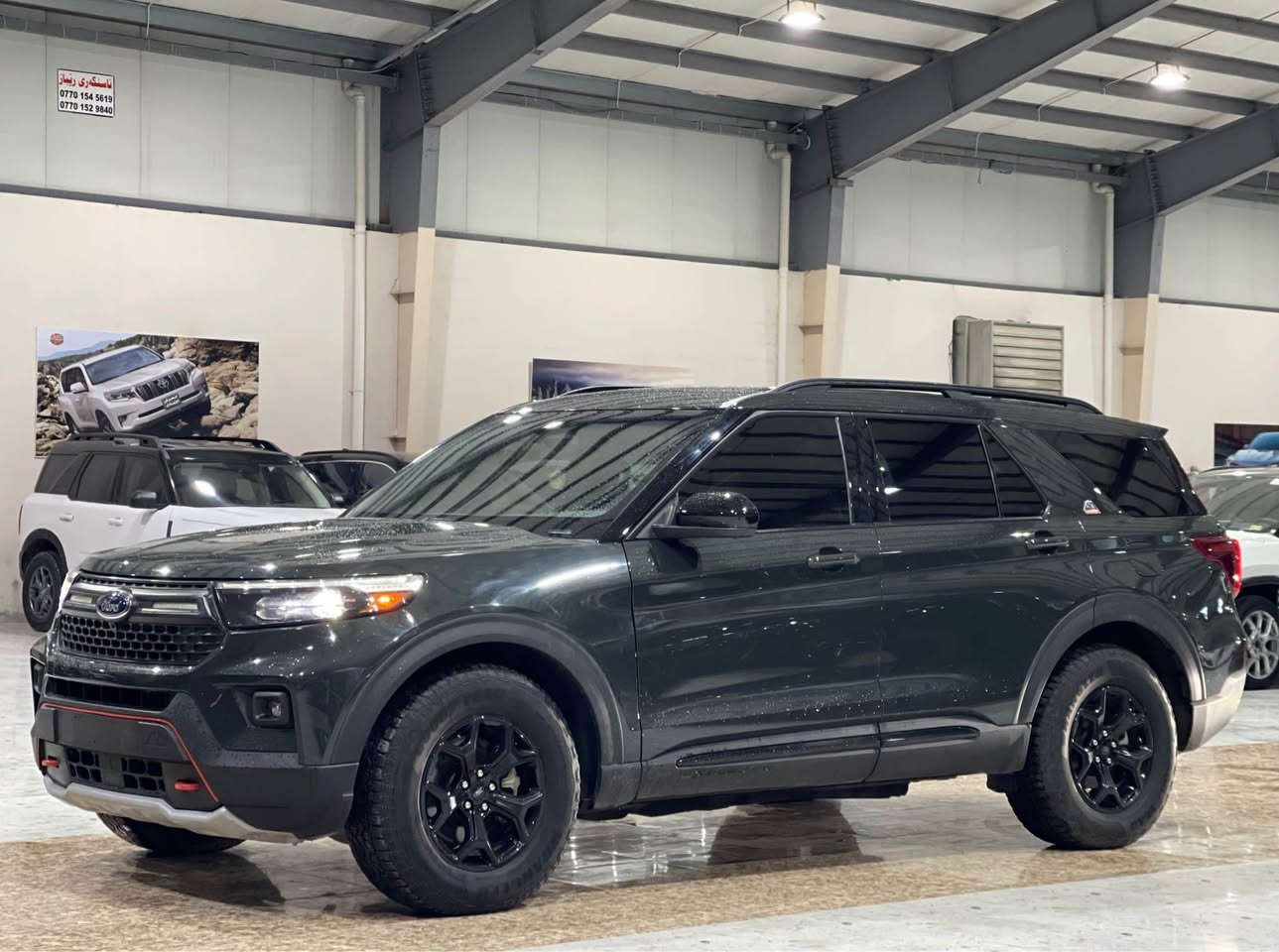 𝟐𝟎𝟐𝟑 𝐅𝐎𝐑𝐃 𝐄𝐗𝐏𝐋𝐎𝐑𝐄𝐑-𝐓𝐈𝐌𝐁𝐄𝐑𝐋𝐈𝐍𝐄

‎فورد اكسبلور (TIMBERLINE) موديل : 2023
‎اللوان : اسود
‎عدد المقاعد ( 7.راكب )
‎عداد المسافة : ٤١ الف
‎حجم المحرك : 2.3L TURBO ( 4,سلندر )
‎ ( بجم وخلفي كبس )
‎ ( مكفول دعامية لدعامية بشرط )
( فقط  جاملغ +بونيت صبغ و بدون ارباكات )
(ارباك هەموو بیلادە نەتەقیوە)
‎ژمارە كاتی نەشكاوە (۳مانگی لەگەڵە)
‎المواصفات : 𝐓𝐈𝐌𝐁𝐄𝐑𝐋𝐈𝐍𝐄
‎فـــول فـــول مـــواصفـــات 1/1
‎دفع رباعي : 𝟒𝐖𝐃
‎فتحة سقف بانورما
‎كيج الكتروني
‎بصمة ابواب
‎بصمة تشغيل
‎تشغيل عن بعد ,𝐑𝐄𝐌𝐎𝐓𝐄 𝐒𝐓𝐀𝐑𝐓
‎سيتم سماعات ,𝐁𝐀𝐍𝐆&𝐎𝐋𝐔𝐅𝐒𝐄𝐍
‎شاشة دشبول ديجيتال
‎شاحن هاتف لاسلكي 
‎كاميرة °360 
‎كاميرة امامي
‎كاميرة جانبي
‎كاميرة خلفي
‎كير ماوس 
‎هاند بريك بصمة
‎اوتو هولد (𝐀𝐔𝐓𝐎 𝐇𝐎𝐋𝐃)
‎اوتو ستارات (𝐀𝐔𝐓𝐎 𝐒𝐓𝐀𝐑𝐃)
‎اوتو ستوب (𝐀𝐔𝐓𝐎 𝐒𝐓𝐎𝐏)
‎رادار امامي (تحديد مسار)
‎رادار جانبي  (نقاط عمياء)
‎رادار خلفي (التحذير من الاصطدام)
‎حساسات °360
‎حساسات امامي 
‎حساسات جانبي
‎حساسات خلفي
‎نظام (𝐄𝐂𝐎)
‎نظام (𝐍𝐎𝐑𝐌𝐀𝐋)
‎نظام (𝐒𝐏𝐎𝐑𝐓)
‎نظام (𝐓𝐎𝐖/𝐇𝐀𝐔𝐋)
‎نظام (𝐒𝐋𝐈𝐏𝐏𝐄𝐑𝐘)
‎تحكمات استيرن
‎استيرن هيتر 
‎كشنات جلد
‎كشنات كهربائي 
‎كشنات هيتر 
‎صندوق شفط كهربائي 
‎لايتات ليـــ𝐋𝐄𝐃ـــد وعدسة زينون بلادي
‎بلوجكترات ليـــ𝐋𝐄𝐃ـــد بلادي
‎بكلايتات ليـــ𝐋𝐄𝐃ـــد بلادي
‎ويــــل كــــروم 

رقم شاصي : 1FMSK8JH7PGA13282
‎تفاصيل اكثر الاتصال على ارقام التالية

☎️***********
☎️***********

۲٦۷$
‎عنوان📍 رانيه رانية, السليمانية

