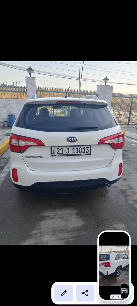 سورينتو 2014 فول مواصفات ما عدابانوراما بصمه اشاير وضع شركه محرك دوش ممفتوح برغي ابد اربعه اسلندر مثبت سرعة فول مواصفات وبدون ضرر بدون صبغ ماشيه 94 فقط بصمه هاتف ***********
