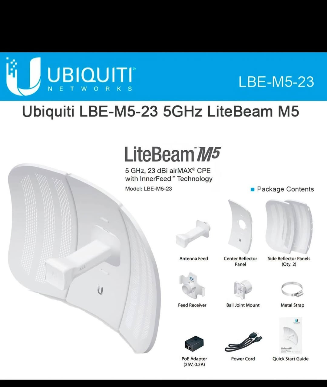 🚀 قوة الاتصال تبدأ مع

LiteBeam M5 – LBE-M5-23

📡 أداء ثابت وسرعة عالية لنقل الإنترنت لمسافات بعيدة
⚡ تردد 5GHz لتقليل التشويش وتحسين الاستقرار
🎯 إشارة قوية بقدرة 23dBi
🌦️ تصميم خارجي مقاوم للعوامل الجوية
🔧 سهل التركيب ومناسب للشبكات المنزلية والمشاريع

✅ مثالي لـ:

ربط الأبراج

توزيع الإنترنت

الشبكات الريفية

كاميرات المراقبة

📞 اطلبه الآن واستمتع باتصال قوي وثابت
094-3881186 
📍درنة-الجبيلة شارع عمر بن العاص البحث الجنائي سابقآ 

#شركة_الخدمات_الفنية_الاختيار_الافضل 
#اللي_فات_ماماتش #درنة #Uniarch #Color_Hunter


**إذا كنت صاحب هذا الإعلان وتريد حذفه لأي سبب، رجاءا أرسل رسالة إلى الدعم الفني**
