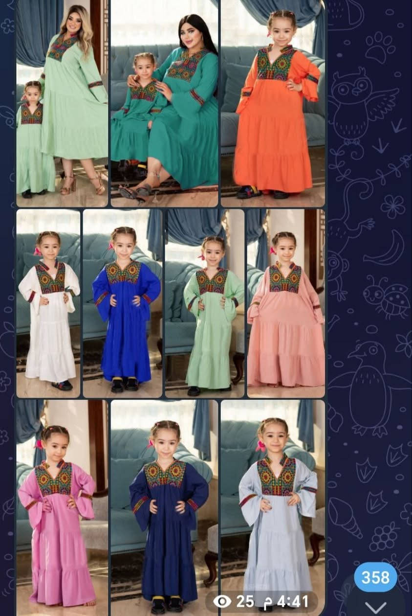 ♕   بًسِمً آلَلَهّ آلَرحًمًنِ آلَرحًيَمً ♕
 يا جبار يا الله 🙏 
الاقوى في العراق
خامه ممتازه وجوده عاليه وسعر مدهش 
✅  الموديل: جلابية  شانيل اطفالى👗 👌
✅  الخامه : قطن ريون مستورد عالج الجوده ومعالج ضد الانكماش 

✅   التطعيم:   تطريز شنيط على الصدر والكم ( ياقة) تطريز  نفس الصدر 👗👌👌

✅  الوصف:  جلابية  الام والبنت اطفالى  قصيرة 🔺 تونك مناسب للخروجات وتم تركيب شرايح بشكل عرضى وبشكل احترافى 

🔺يليق باسم شركة بيت الغريب♕♕ 

✅   المقاسات:  
  مقاس 0 ⬅️ 65سم حتى سنه 2سنوات
  مقااس 1 ⬅️ 75سم حتى سن 10 سنه
  مقاس 2⬅️ 85سم حتى سن 12 سنة 
  مقاس 3⬅️ 95سم حتى سن 14 سنه
    مقاس 4◀️ 100سم حتي سن 15سنه
         👗 واسع جدا من اسفل 👗

         ☄️🔺  بيت الغريب 🦅☄️  

✅سعر الدرزن اطفال القياس  1.2:   👀
 3. 4  الدرزن 122 الف فقط ✔️✔️
سعر الأم للدرزن 142 الف فقط ✔️
مقاسات 1/2 تلبيس 
مقاس 1 من 65حتي 75k 
مقاس 2/ من 75حتي 100 K


**إذا كنت صاحب هذا الإعلان وتريد حذفه لأي سبب، رجاءا أرسل رسالة إلى الدعم الفني**