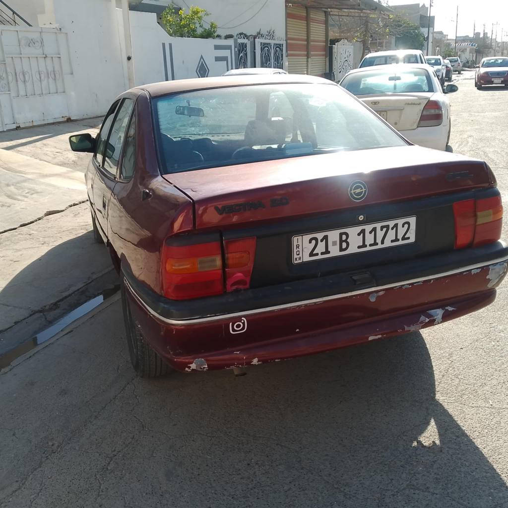 اوبل فيكترا بدون ظربه بدون خياس
 موديل 94  محرك، 20اتوماتيك سنويه لغايه 2029 شرط تحويل بطاقه بانزين موجود ***********  *********** كركوك, العراق
