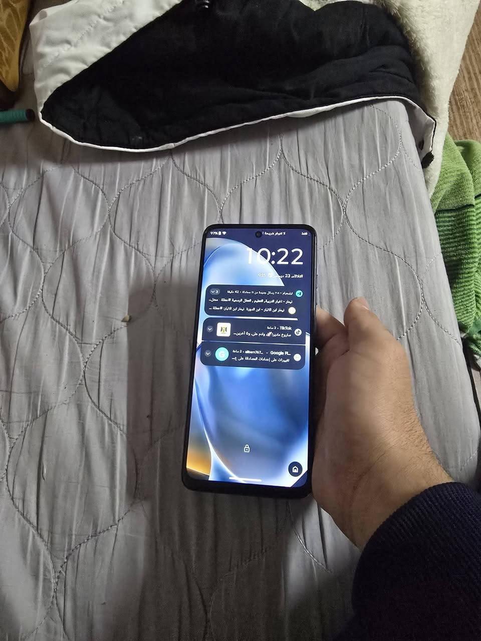 السلام عليكم
موتوريلا 05 ذاكره 128 نضيف 
غراض كامله 
السعر90 قفل
المكان بغداد الزعفرانيه شارع المعهد
***********
