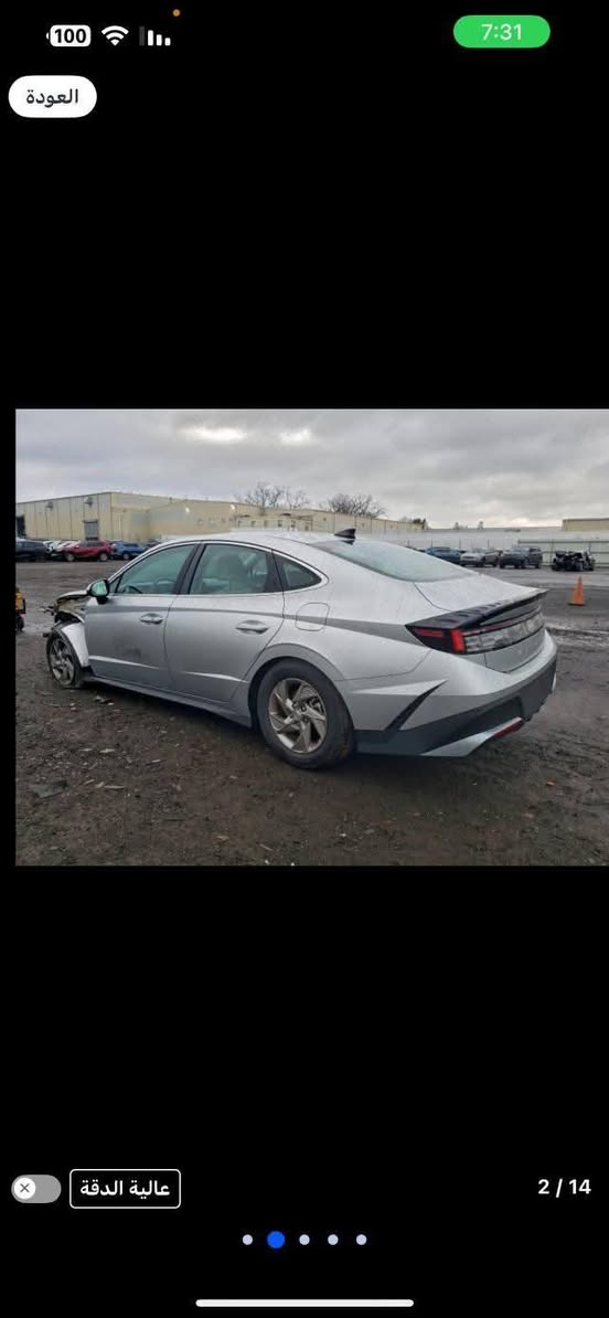 هيونداي سوناتا موديل 2025 SE
الضرر بسيط واضح بالصور بدون دواخل بدون ارباك 
ماشيه 1000 ميل فقط زيرو 
واصل للبصره بدون تصليح بدون كمرك 
يمكن ادخالها بكتاب شهداء 
مدة الوصول 10 ايام  
السعر 138
للإستفسار: ***********
