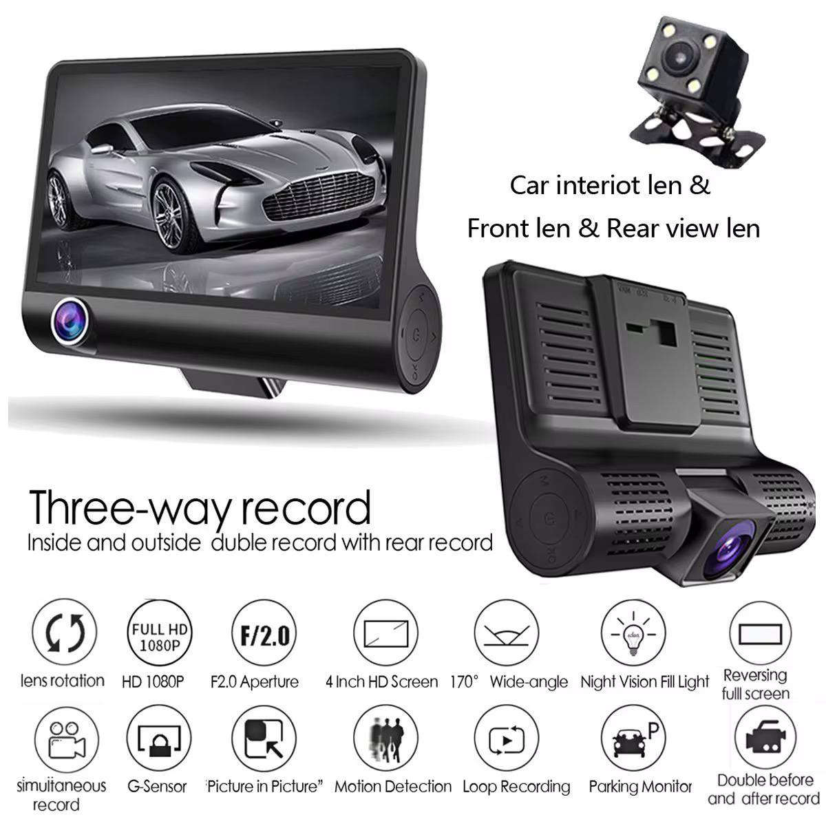 كاميرا سيارة أمامية وخلفية Video Car DVR
السعر 25,000 الشحن مجاني
– شاشة 4 بوصة Full HD
كاميرا سيارة عملية مصممة لتسجيل الطريق بوضوح، مع شاشة عرض مدمجة ودعم للكاميرا الخلفية.
• تسجيل فيديو بدقة Full HD 1080P
• شاشة عرض مدمجة بحجم 4 بوصة لعرض التسجيلات مباشرة
• زاوية تصوير واسعة 170 درجة لتغطية مجال رؤية أكبر
• تدعم الكاميرا الخلفية (Rear View)
• تسجيل حلقي Loop Recording لاستمرار التسجيل تلقائيًا
• مزودة بمستشعر حركة G-Sensor
• تدعم التسجيل الصوتي Recording
• دقة الفيديو: Full HD 1080P
• الشاشة: 4” HD Display
• زاوية التصوير: 170° Wide-Angle
• أوضاع التسجيل: تسجيل فيديو + تسجيل صوت
محتويات العلبة:
• جهاز كاميرا السيارة (Video Car DVR)
• كاميرا خلفية
• ملحقات التثبيت كربلاء, العراق


**إذا كنت صاحب هذا الإعلان وتريد حذفه لأي سبب، رجاءا أرسل رسالة إلى الدعم الفني**