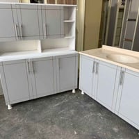 كاونتر خشب ٣ قطع • ١م٢٠سم • سنك مرمر