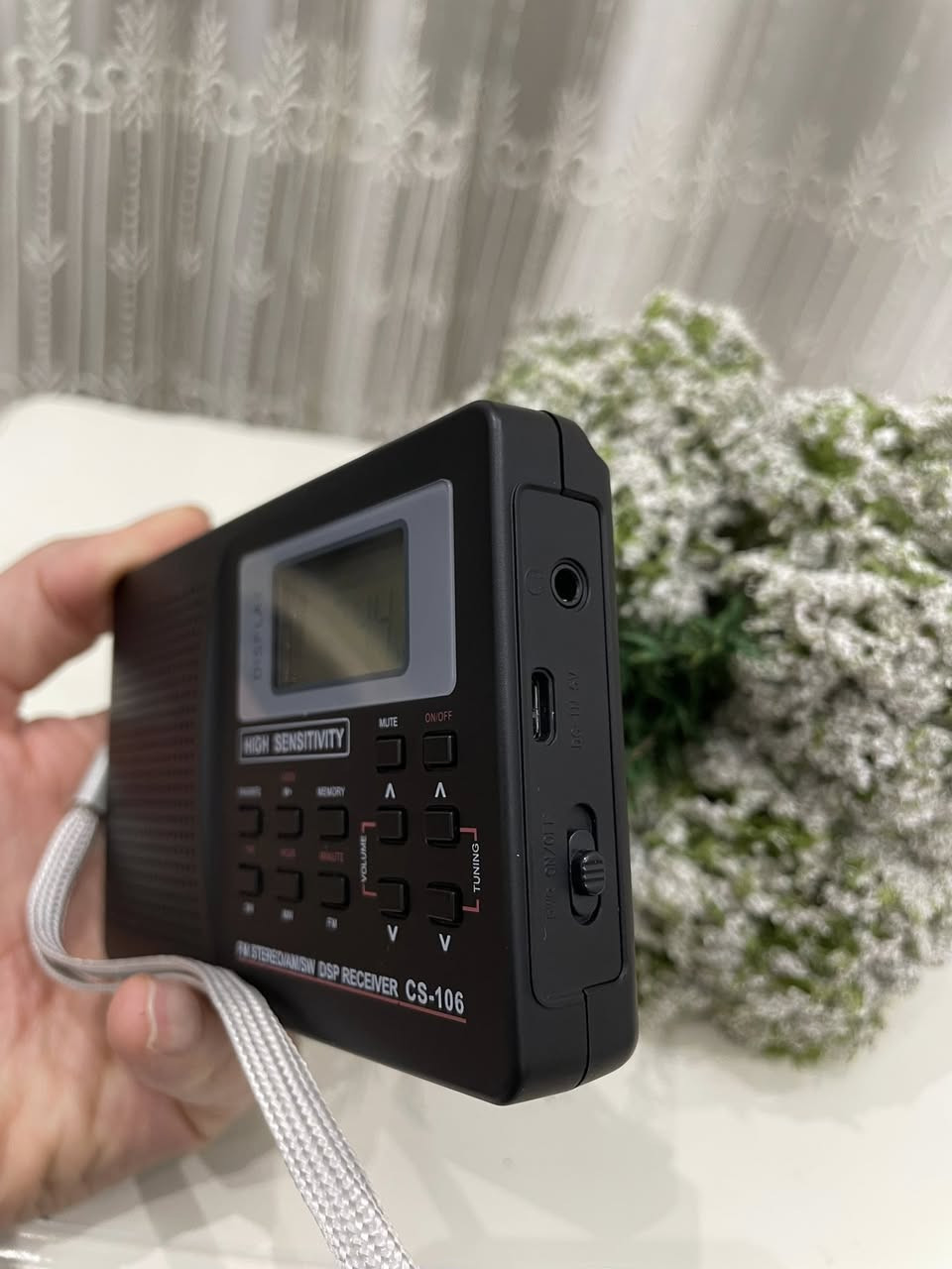 راديو جيبي رقمي موديل CS-106
متعدد الموجات AM FM SW
سحب قوي
يعمل على بطاريات قلم عدد 2

للطلب والاستفسار التواصل على الخاص
متوفر توصيل


**إذا كنت صاحب هذا الإعلان وتريد حذفه لأي سبب، رجاءا أرسل رسالة إلى الدعم الفني**