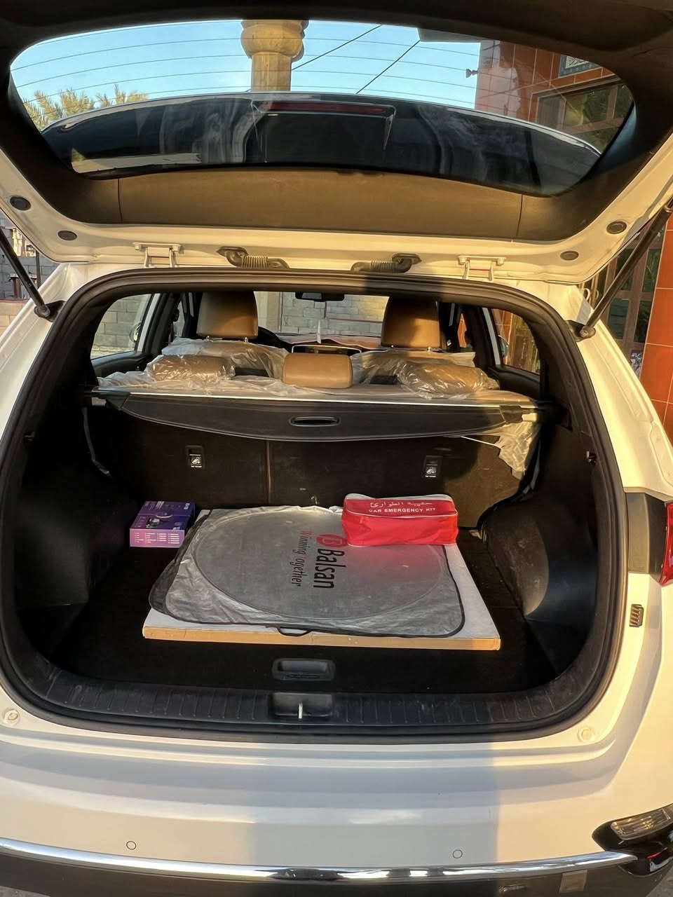 إسلام وعليكم
للبيع سبورتج ٢٠١٩خليجي

نص فول السياره مكفوله ماعده بارد شويه بل جاملغ 

موضح بل صوره 

رقم بغداد بسمي 

مكان السياره ابو اغريب 

السعر ١٩٠$

***********
