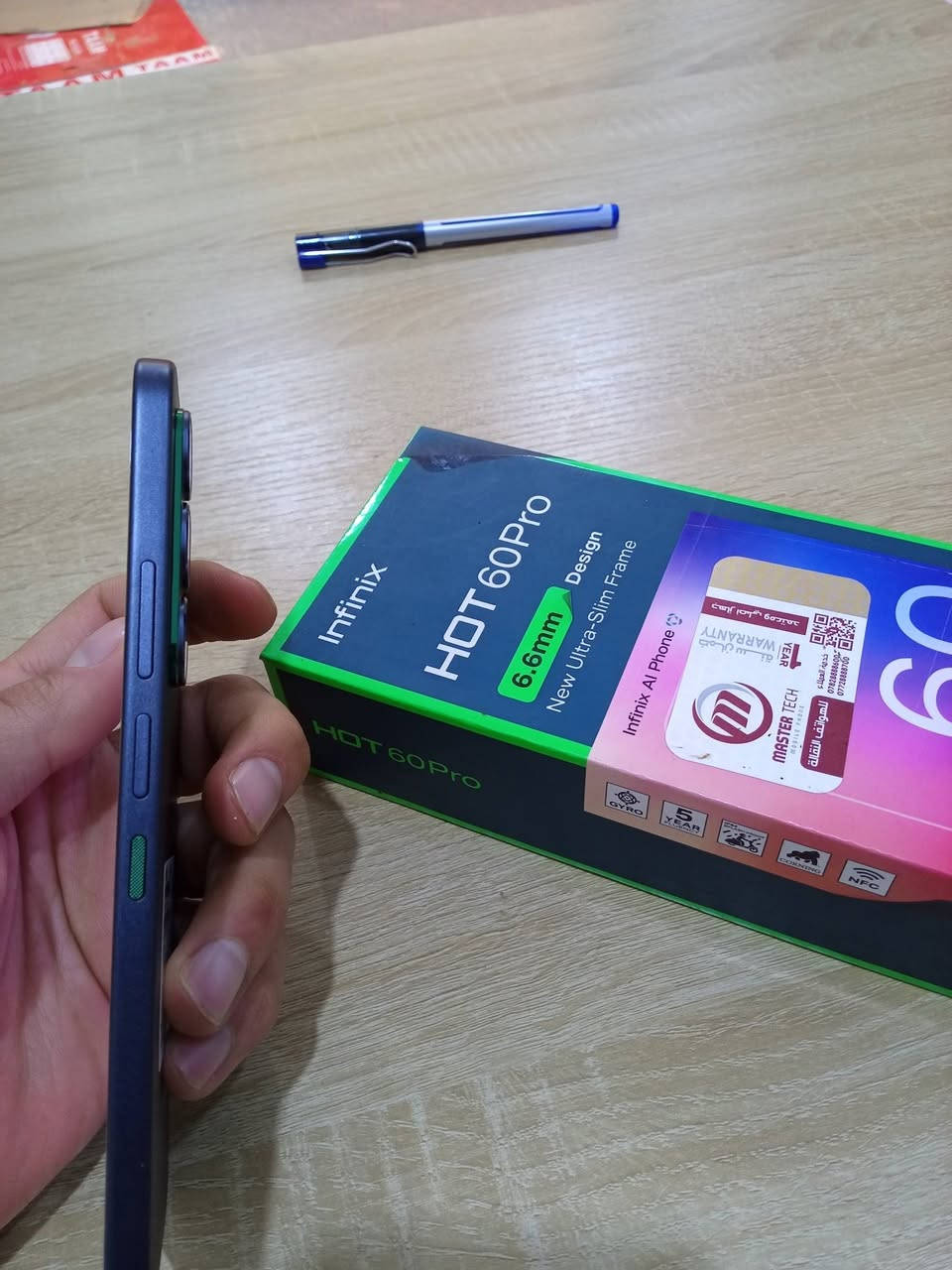 جهاز انفنكس HOT60pro جديد🔥🔥
يشغل بوبجي 60 فريم 
جهاز مناسب الألعاب الخفيفة والألعاب القوية 144HZ مناسب للالعاب 
ذاكرة 256 
معالج 8+8
شاشة بحجم 6.78بوصة 
معالج Helio G200 
بطارية 5160mAh يدعم الشحن السريع 45w 
بصامة شاشه مع سماعات ستيريو
مقاوم لرذاذ الماء  IP 64
كامرة  50 ميكابكسل 
 
يتوفر في مكتب الفرحاني للموبايلات 
للاستفسار اكثر مراسلة الصفحة 
📍البدير السوق المسكف قرب قهوة غازي الشهيرة 😁
*********** واتساب 
انستكرام . الفرحاني للموبايلات
