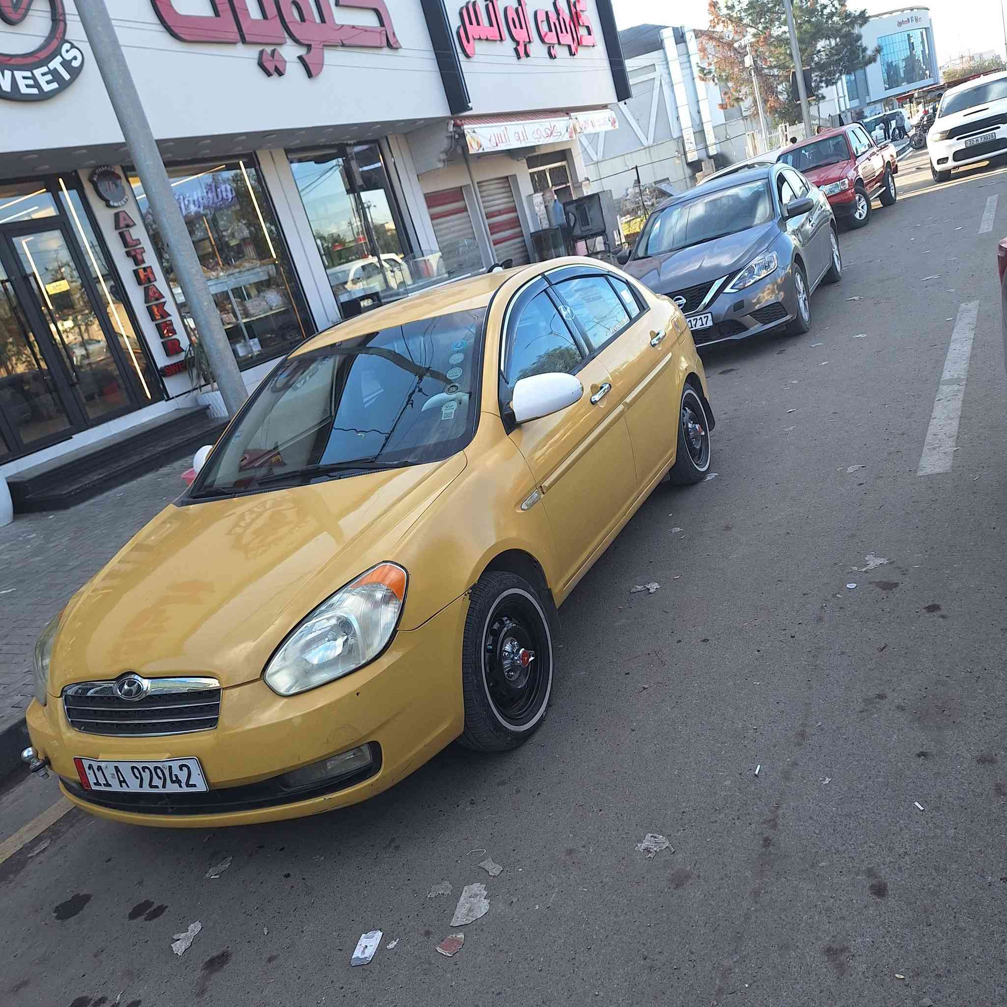 اكسنت دبدوب وارد أمريكي
موديل ٢٠٠٨ مصفر هيهء غرامات 
شرعي بموصل حي مامون شرط تحويل 
رقم بغداد انكليزي 
كير ومحرك شرط وترهم مراوس ويه خصوصي 
تواصل ***********
