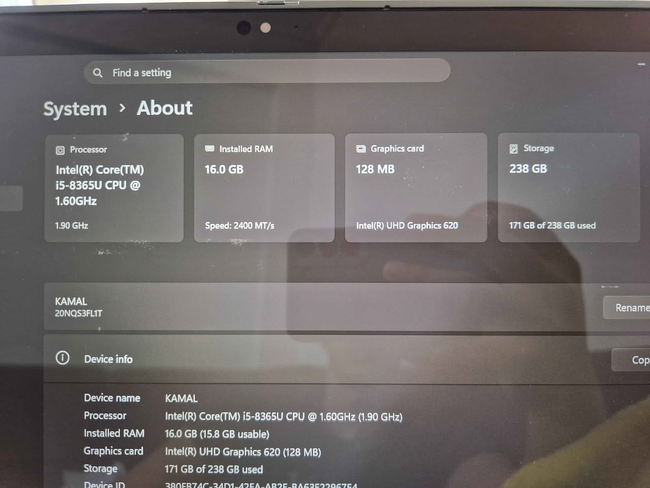 16 gb ram touch screen 
238 gb
05528451835 Atakum, Samsun


**إذا كنت صاحب هذا الإعلان وتريد حذفه لأي سبب، رجاءا أرسل رسالة إلى الدعم الفني**