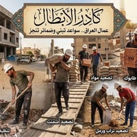 كادر عمل متفرغ   1-تقديم طابوك2-تنضيف المنزل من الطابوك  2-تصعيد رمل و...