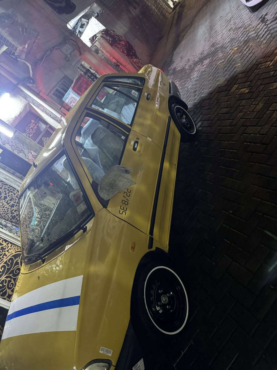 يا الله سلام عليكم ورحمة وبركاته 
سايبا مديل 2014 سياره خير من الله 
ساره مصبوغ حزام لجماليه لا ضربه 
ولا شي الحمدلله شواصي معمره 
سياره دوشمه جديده 
تخم تاير ابو الخط جديد 
باتري جديد كهربايات كلهه شغاله 
رقام بس ستلام سنويه نكليزي 
هيئه مصفره غرامات مصفري 
تحويل مباشر  سعر 35 
مكاني بغداد مدينت آلصدر شارع الفلاح قطاع 12
***********
