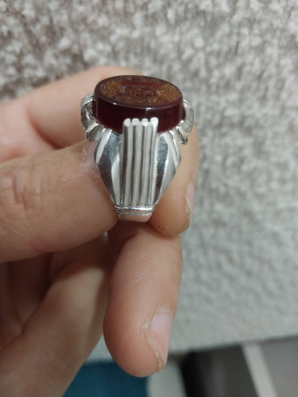 السلام عليكم عقيق مخطوط حرز السيد علي القاضي صياغه ثقيله للاستفسار ***********واتساب
