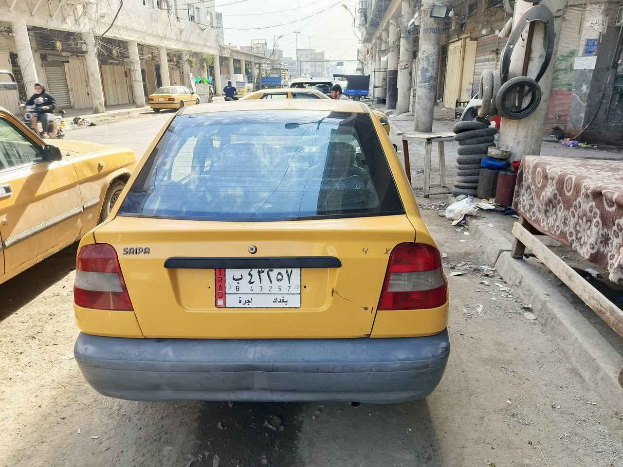 سايبة ديلوكس ارقة نوع بل سايبة واقوة واحد مديل 11 سيارة حلوة كشرهة حلو شوفة عينك شواصي وبراكيتات مكفولة لا فطر ولا لحيم بلادي ونضيف هلالات نضيفة دواخلهة نضيفة محرك وكير مكفول  مصفرة هيئة وغرامات سنوية تسقط بشهر ٤ بسم نسيبي تحويل مباشر للبيع ٣٠ الشراي يتفضل خاص متوفر واتس اب *********** السيارة عوزهة ملاحضات بسيطة عنواني بغداد العبيدي
