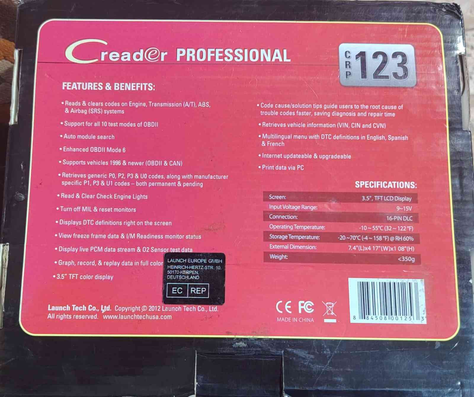 السلام عليكم جهاز فحص سيارات ماركه لانش للبيع السعر 50 مكاني بغداد الشعب لايوجد توصيل للاستفسار *********** الجهاز يفحص كير محرك ايرباك وABS
