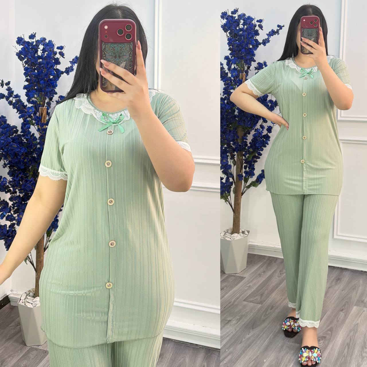 جملة فقط📦⚠️
✨تراك مشيف دانتيل  درجة اولى 
✨سعر، الدرزن 86 الف دينار عراقي 
⏺الدرزن يحتوي على ١٢ قطعة ، ست  الوان 
القياساتxxxl-xl-xxl
——— ——— ——— ——— ——— ——


**إذا كنت صاحب هذا الإعلان وتريد حذفه لأي سبب، رجاءا أرسل رسالة إلى الدعم الفني**