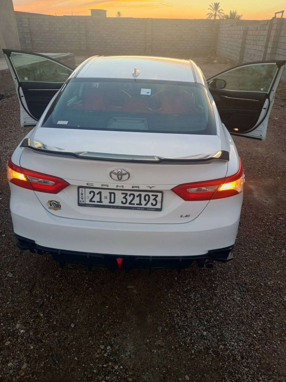 السلام عليكم
كامري موديل 2019
كفاله عامه 
رقم سليمانيه الدولي
تحويل ثاني يوم 
مكان السياره بغداد التاجي 
السعر 196وبيه مجال
اتصال ***********واتساب
