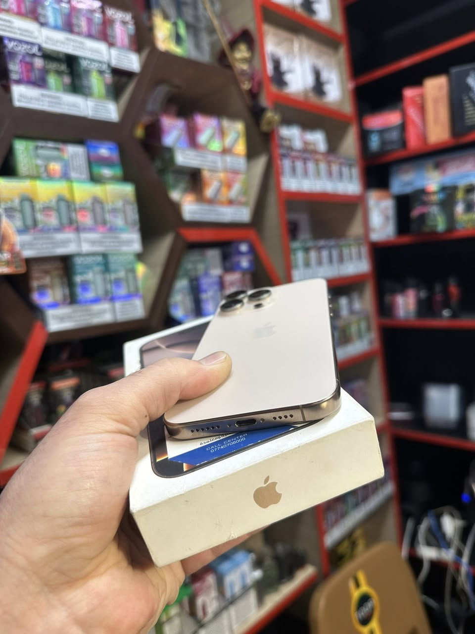 ايفون 16 برو ماكس دبل سيم ذاكرة 256 
بطارية 95 نموذج ZA  نظافة 100‎%‎ السعر مليون 330
***********
