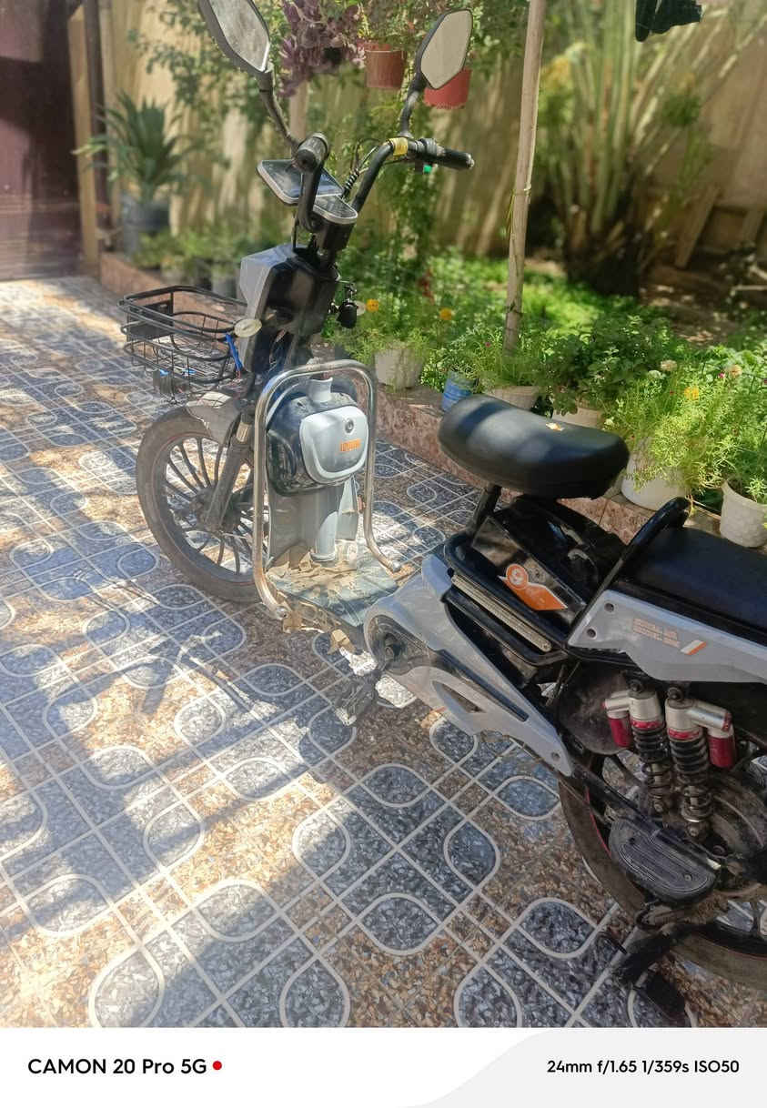 دراجة شحن
5بطاريات 
60v
ملف 1200
دراجة نضيفة وبطارياتها جديدات 
سعرها 250الف قفل تواصل 
*********** 
او مراسلة
