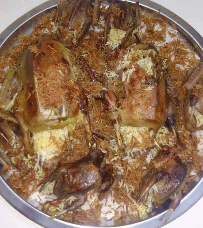 بمناسبة عيد الأضحى المبارك
تجهيزات الأرز الغذائية 
تستقبل حجوزاتكم جميع الاكلات
بط وخضيري مع الحمام 
ديك رومي ودولمه العراقيه
حجز مسبق ***********

