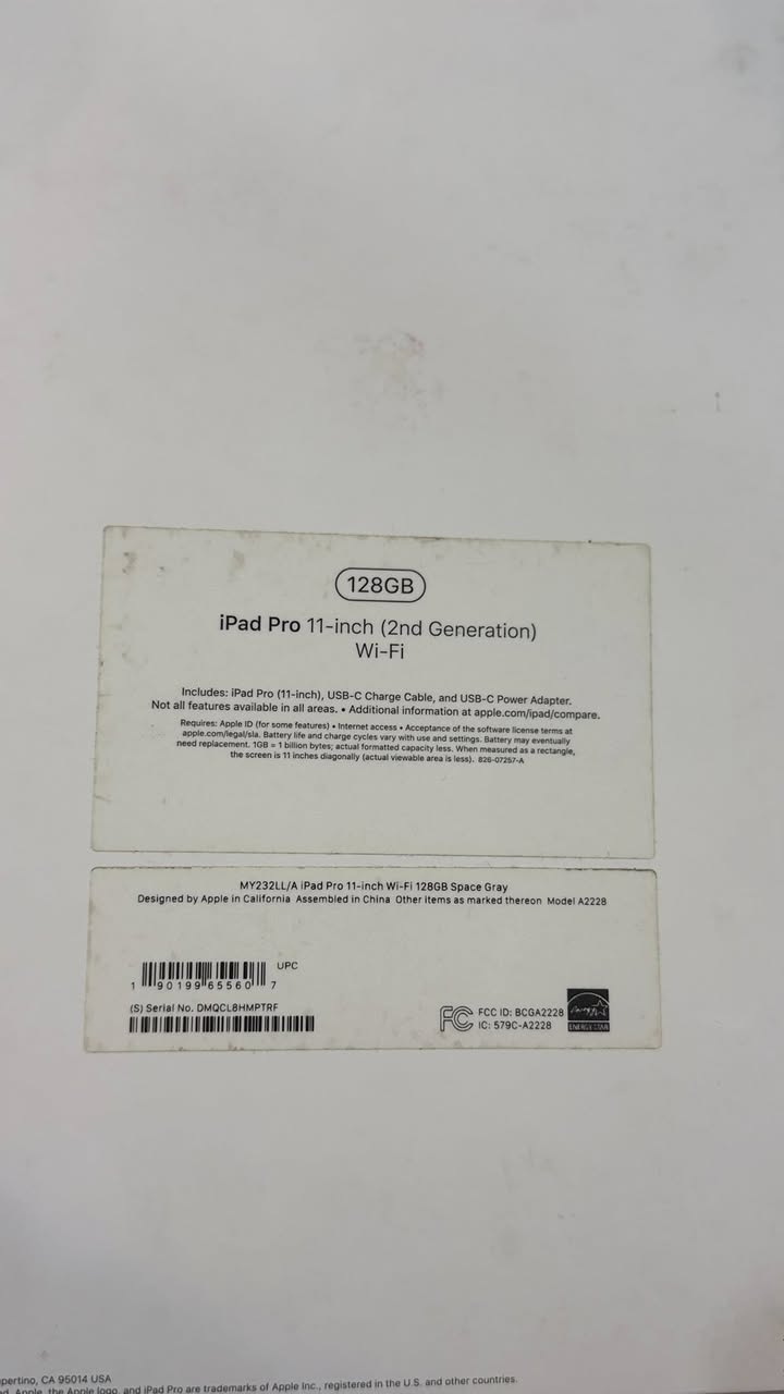 ايباد برو 11 جديد مستخدم حيل قليل مع كيبورد ماخذو ب 90 الف سعر الايباد ويه الكيبورد 680 قفل


**إذا كنت صاحب هذا الإعلان وتريد حذفه لأي سبب، رجاءا أرسل رسالة إلى الدعم الفني**