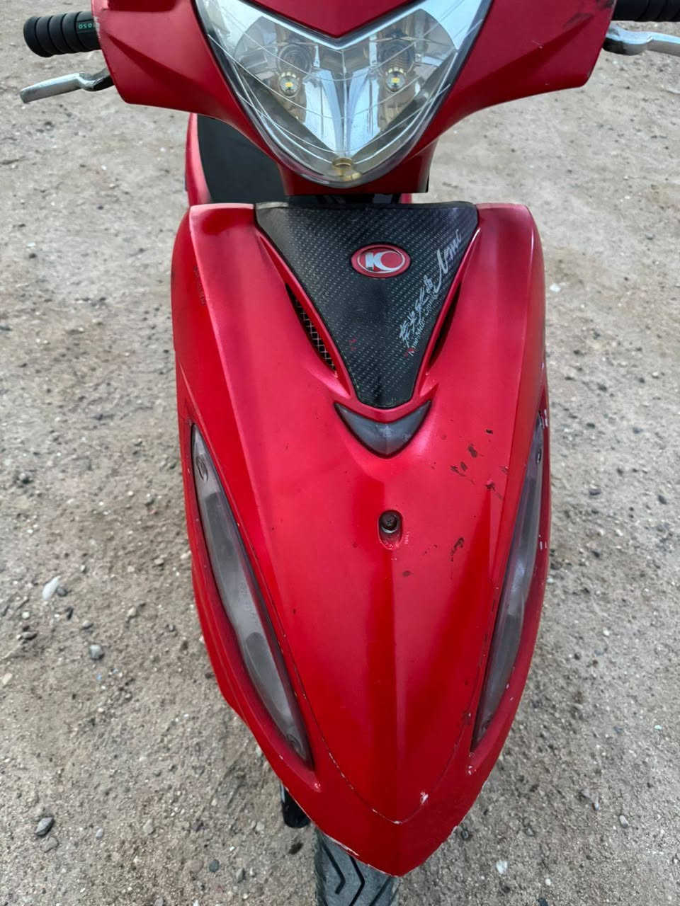 سلام عليكم اخوان دراجة كامكو للبيع دراجة حلوة ونضيفة مجفتة توهة حلوة ونضيفة هاي صورها ‏/‪***********‬‏ رقم الهاتف السعر 450وبيها مجال انشالله/
