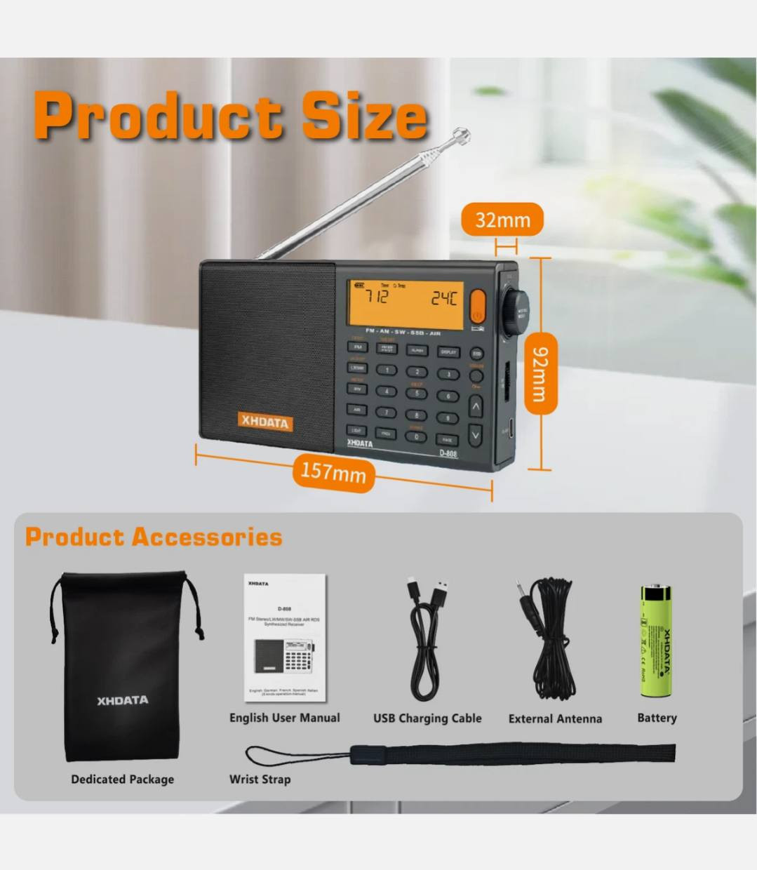 متوفر للبيع
XHDATA D-808 
AM/FM/SW/MW SSB AIR RDS


**إذا كنت صاحب هذا الإعلان وتريد حذفه لأي سبب، رجاءا أرسل رسالة إلى الدعم الفني**