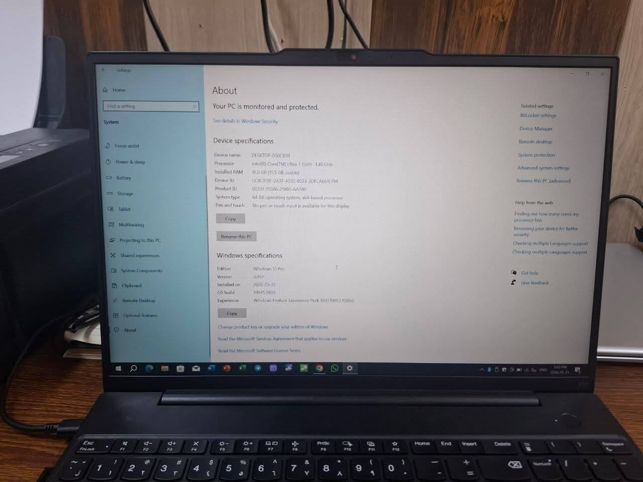 لابتوب للبيع
المواصفات
Lenovo Thinkpad E16 gen 2
 Intel® Core™ Ultra 7 155H
 Ram 16GB DDR5-5600
 M.2 PCIe® NVMe® SSD 512 GB
Screen 16"  IPS
السعر 750 الف
لابتوب شرق اوسط مو بالة
***********
