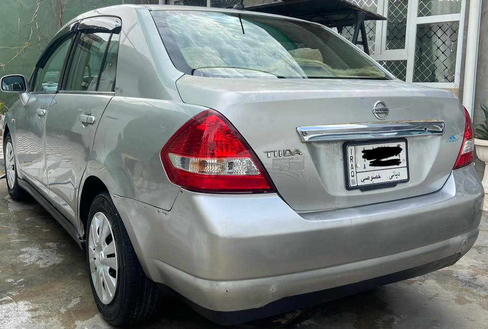 السلام عليكم 
نيسان تيدا موديل٢٠٠٧
رقم ديالى ،سنوية لل٢٠٢٩
سيارة نضيفة كير محرك نضيف
تبريد تدفئة
العنوان:ديالى،شهربان
الهاتف:***********
رايدهة ب٦٥ وبيهة مجال
