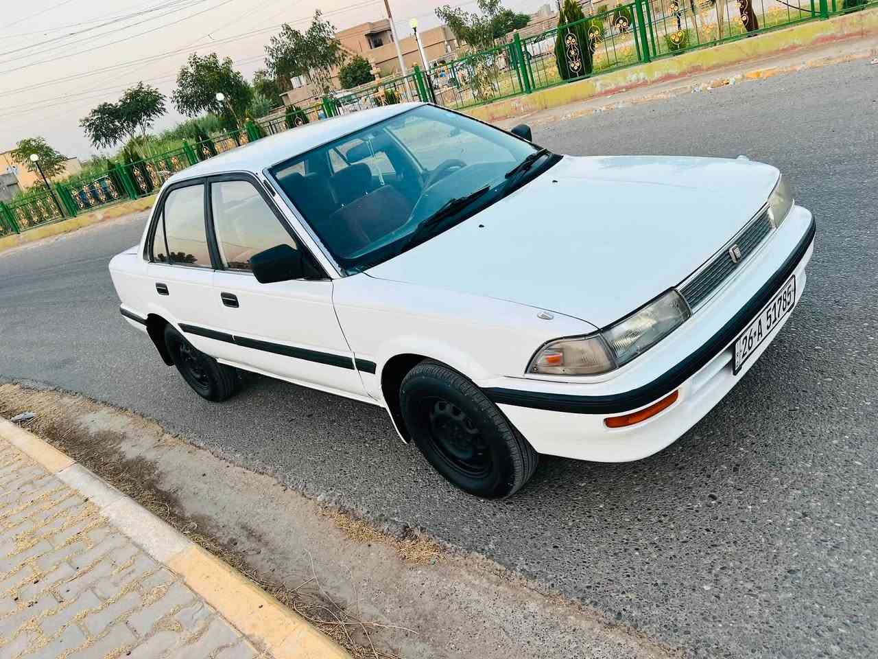 كورلا 1990
رقم صلاح الدين دولي
سنويا لل2029 شرط التحويل 
كير محرّك صدر تايرات كلو جديد 
السيارة جديدة وجاهزة مابيها نقص
السعر 40
***********
