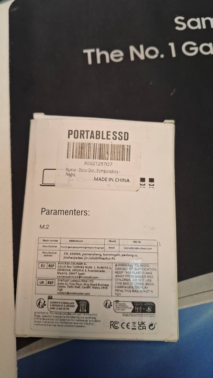 Hard External Ssd 2 TB with Warranty✅
هارد خاريجي س س د 2 تيرا ذاكرة و بي ضمان 10 أيام 
بدون اي مشكلة لقد اختبرته وهو يعمل 
سعر أرسل رسالة الي ماسنجر 
أرخص سعر تحت 100 ألف 
توصيل موجود 🚕


**إذا كنت صاحب هذا الإعلان وتريد حذفه لأي سبب، رجاءا أرسل رسالة إلى الدعم الفني**