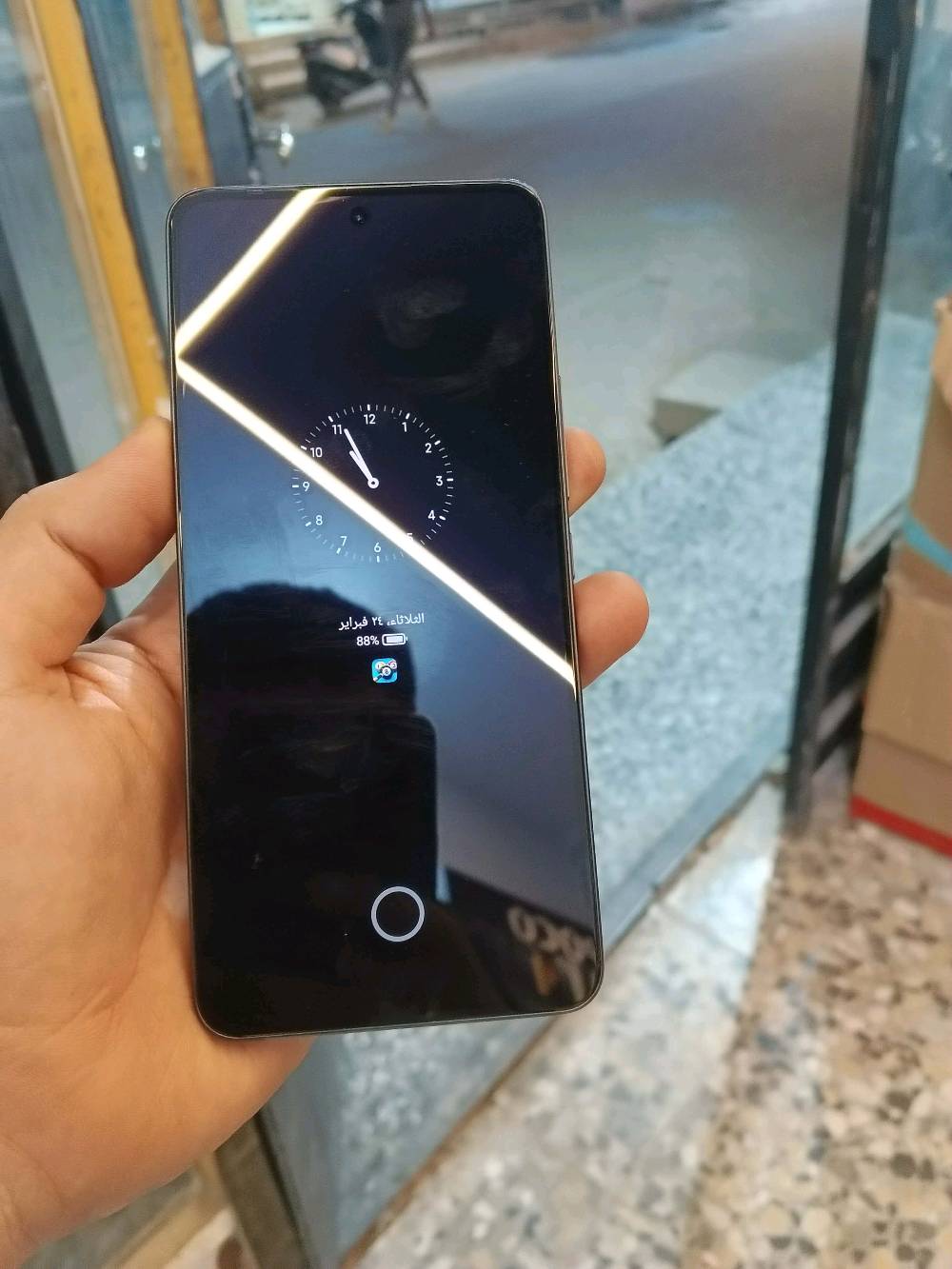 سلام عليكم شاومي 12لايت ذاكرة 256 رام8 شاشتة 120هرتز اموليد بصمته مدمجة بشاشة صوت عالي استريوا شحن سريع طيارة 67واط كامرات الخلفية 108ميكابكسل الامامية 16 اخو الجديد بعده بلزكته بدون غراض للبيع السعر 175وبي مجال للشراي العنوان بغداد الشعلة الخطيب ***********واتساب او خاص...