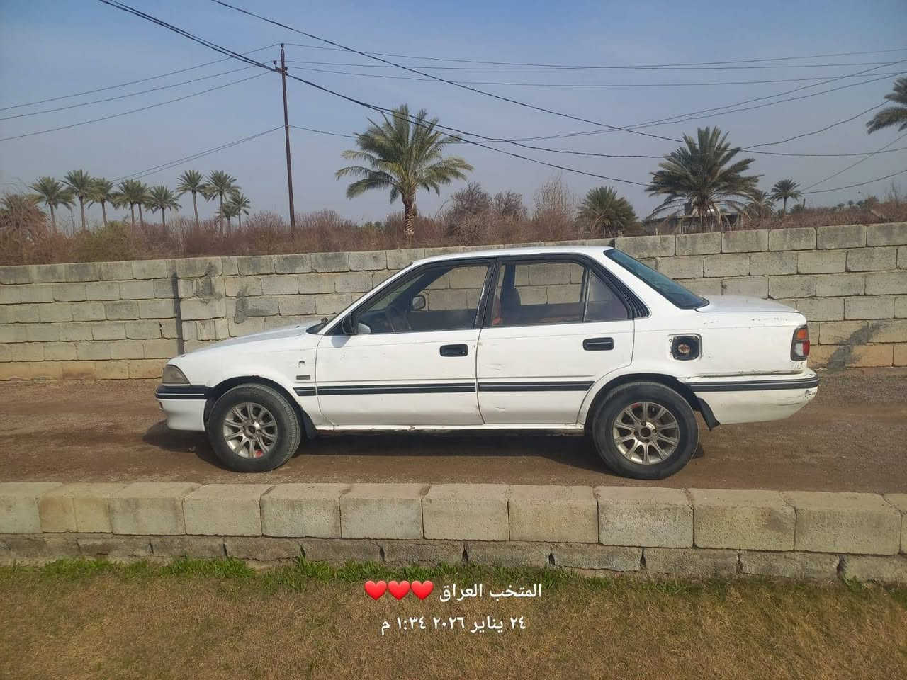 كورلا موديل ٩٠ مصبوغة احزام مقفولة  من محرك  ومن كير اوتو تخم تاير  السيارة محورة  مكان السيارة صلاح الدين قضاء الضلوعية  السعر ٤٥ رقم صاحب السياره***********
