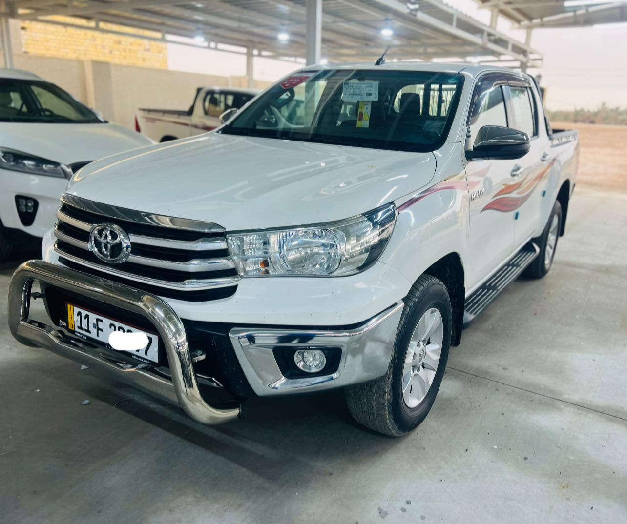 للبيع تويوتا هايلوكس فورويل
موديل 2020 رقم بغداد دولي 
فول مواصفات واحد ع واحد 
السعر 285 وبيها مجال 
للاستفسار ***********
