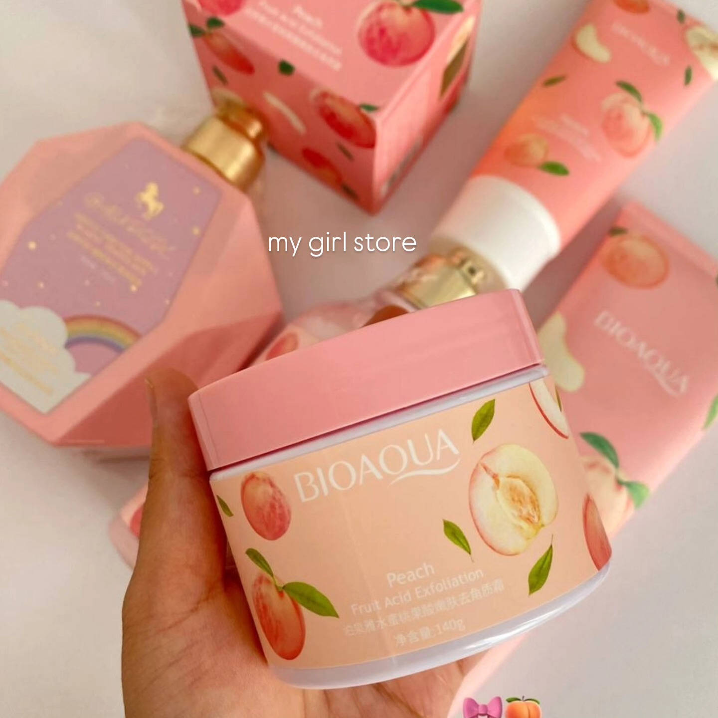 روتين العناية بالبشرة بالخوخ 🍑
يشمل:
غسول رغوي للوجه
ملح الجسم (يعمل كمقشّر، يزيل السواد والتصبغات من الجلد ويساعد على تفتيح البشرة)
سكراب للجسم (يزيل خلايا الجلد الميتة) مناسب للاستخدام أثناء الاستحمام
لوشن الخوخ ولوشن اليونيكورن (مرطّب وملطّف للبشرة ويعطّر الجسم)
يساعد على إزالة جلد البطة ومناسب للاستخدام بعد الاستحمام 
السعر 12 الف دينار للمجموعة
يتوفر،توصيل 
#new #fypage #explore #العيد #رمضان_كريم


**إذا كنت صاحب هذا الإعلان وتريد حذفه لأي سبب، رجاءا أرسل رسالة إلى الدعم الفني**