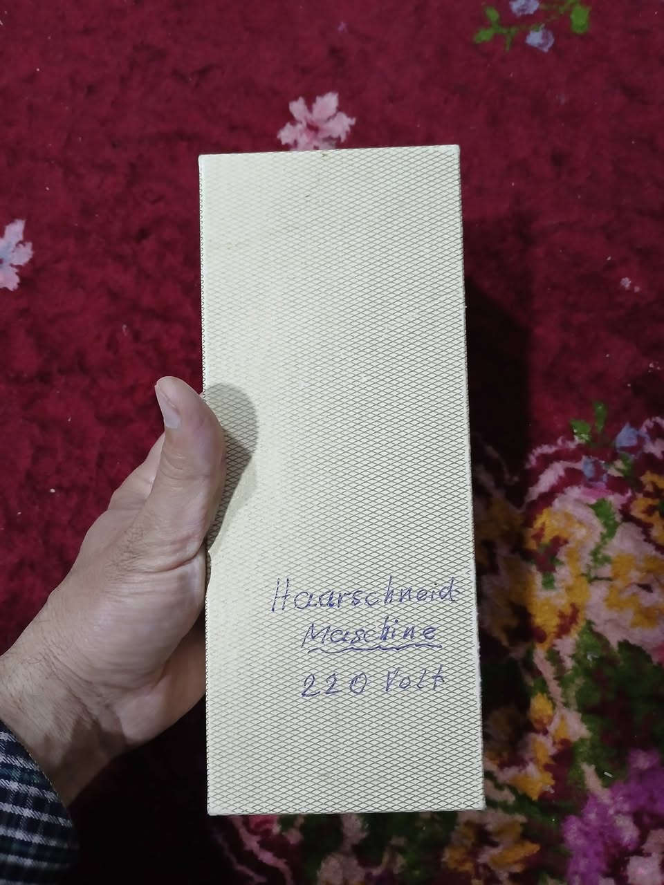 ماكنة حلاقة الماني اصلي
السعر 40 الف


**إذا كنت صاحب هذا الإعلان وتريد حذفه لأي سبب، رجاءا أرسل رسالة إلى الدعم الفني**