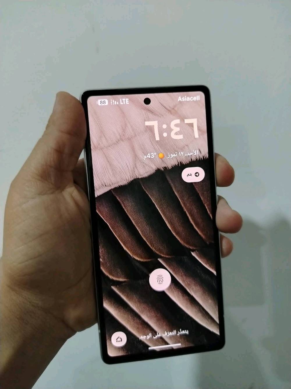 للبيع او مراوس حسب قناعة 
كوكل بيكسل 7a عملاق تصوير اقوى معالج Google Tensor G2 سلاسة بتصفح والألعاب كلش سلس ذاكرة 128 شريحة سيمكرت SlM+ شريحة الكترونية سعر 385بي مجال بسيط استفسار اتصال او واتساب ***********