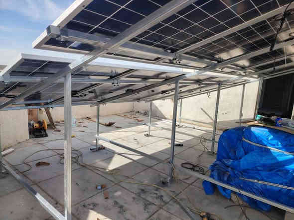 تم بفضل الله تنصيب منظومة طاقة شمسية لبيت الاخ علي في تكريت الديوم من قبل
#مركز_دجلة_للطاقة_الشمسية 
بتاريخ 4/12/2025
مكونات المنظومة
الواح لونجي 615 واط
انفيرتر بورزون 14 كيلو 
بطاريات بورزون 14.3عدد 2 
#ضمان_حقيقي
#جودة_عالية
#متابعة_دورية
عنواننا //
صلاح الدين تكريت القادسية الشارع العام 
الانبار الرمادي شارع 60
للاستفسار//
***********
***********
