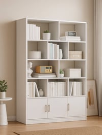 مكتبة كتب • خشب MDF ١٣مم • ١٨٠×١٠٠×٢٥سم