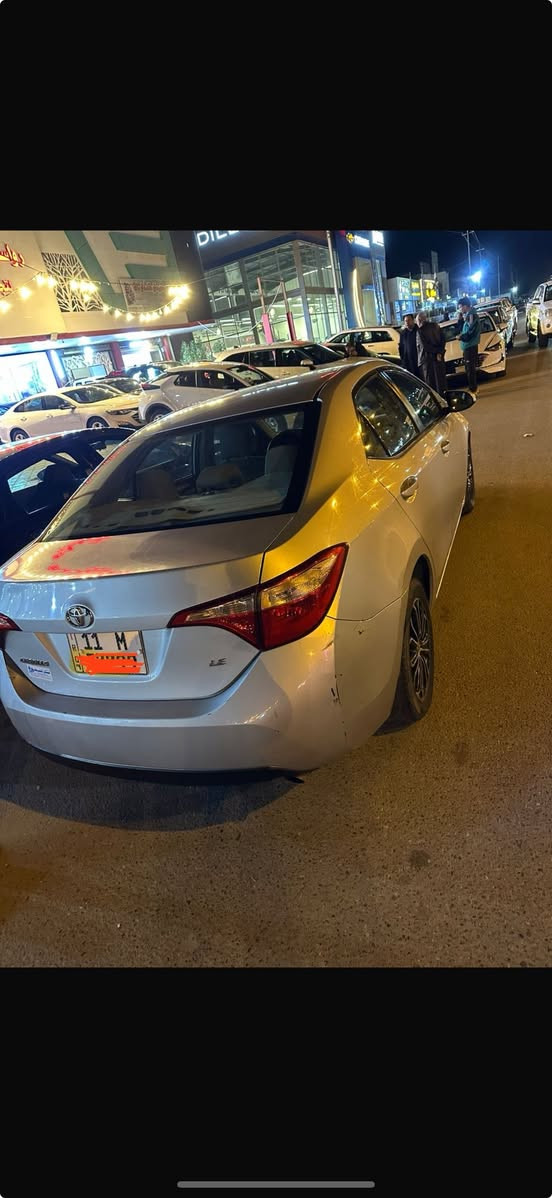 سلام عليكم من رخصت الادمن المحترم
كورله 2017 وارد امريكي 
لون سلفر بغداد بسم صاحبه 
حادث جاملغ السليق مصلح بارد فقط 
مكينه 1800  كير مكينه بلادي ممفتوح 
صبغ معجون طخه مابيه فقط الجاملغ السايق 
مكاني الفلوجه 
سعر 140 بيه مجال بسيط 
***********
