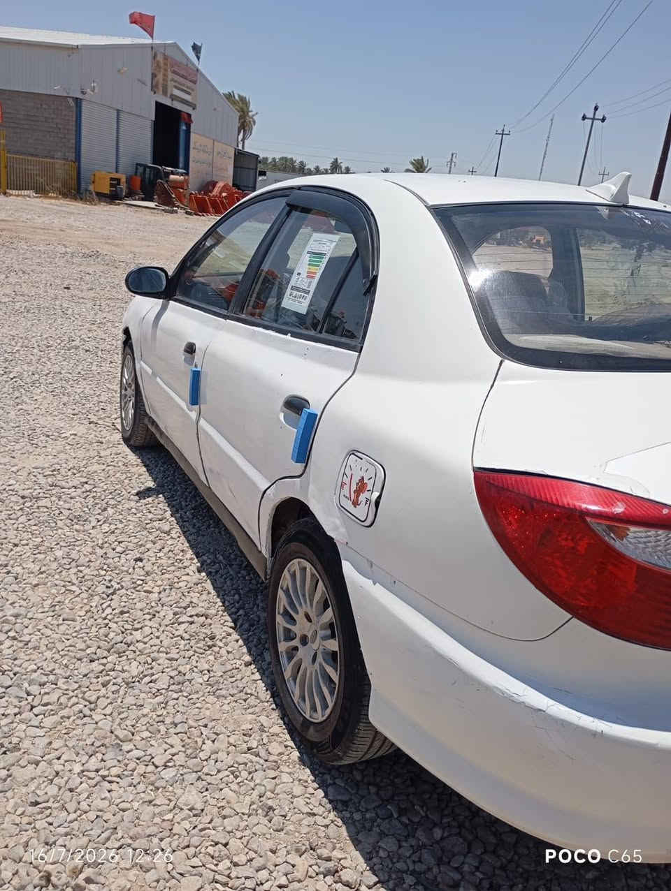 السلام عليكم
كيا ريو موديل 2002 للبيع او مراوس  
كير  مكينه جدد 
كهربائياته كله شغاله 
كشر شوفت عينك مابيه ضربه 
باتري جديد 
تايرات 70% 
جام كله شغال
رقم بابل مشروع وطني سنويه لل28  
السعر29
الرقم *********** واتساب
