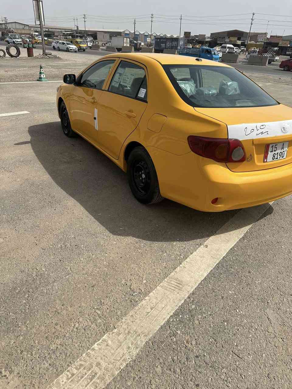 السلام عليكم عندي كورلا لبيع موديل ٢٠١٠ بسمي دولي جديد سنوية ٣١ هزة جديدة هيئة مصفرة مكينة كسر صدر تبريد تخم تاير سيارة جاهزة وراد أمريكي حادث بنيد طخة امامية باقي سيارة ليبل واحد السعر ٩٠ وبيها مجال موبايل *********** بغداد
