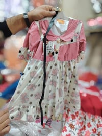 جديدنااااااااا وصل 😍😍  فستان بناتي قطعتيين  فستان مع ستريج قياس من 1ال...