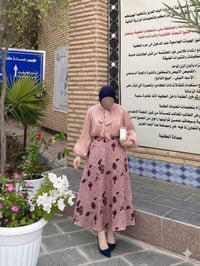 قميص وتنورة • طبع دجتال • مقاسات ٣٨-٤٨