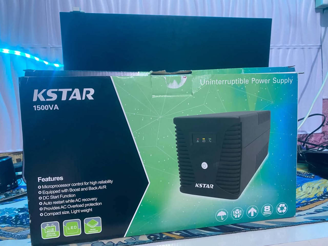 السلام عليكم  UBS
KSTAR 1500
هاذه AVR يعني بيه منضم جهد نضيف واستخدامه قليل بس نترك شوي بطارياته هبطت شويه بس شغال طبيعي ويشغل من ربع ساعه الى نص ساعه تصفح 

سعر: 40الف

مكان بابل توصيل موجود 

تواصل واتساب ***********
او اتصال ***********

