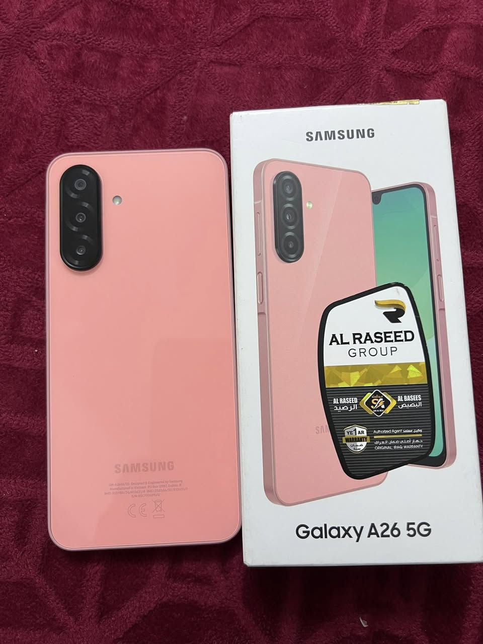 كلكسي اي ٢٦ فايف جي @ مستعمل أسبوع @

جهاز بعده جديد مع ضمان سنه 

ذاكرته ٢٥٦ عشوائي ١٦ 

مكاني بغداد / البياع 

للاستفسار اتصل  ***********
