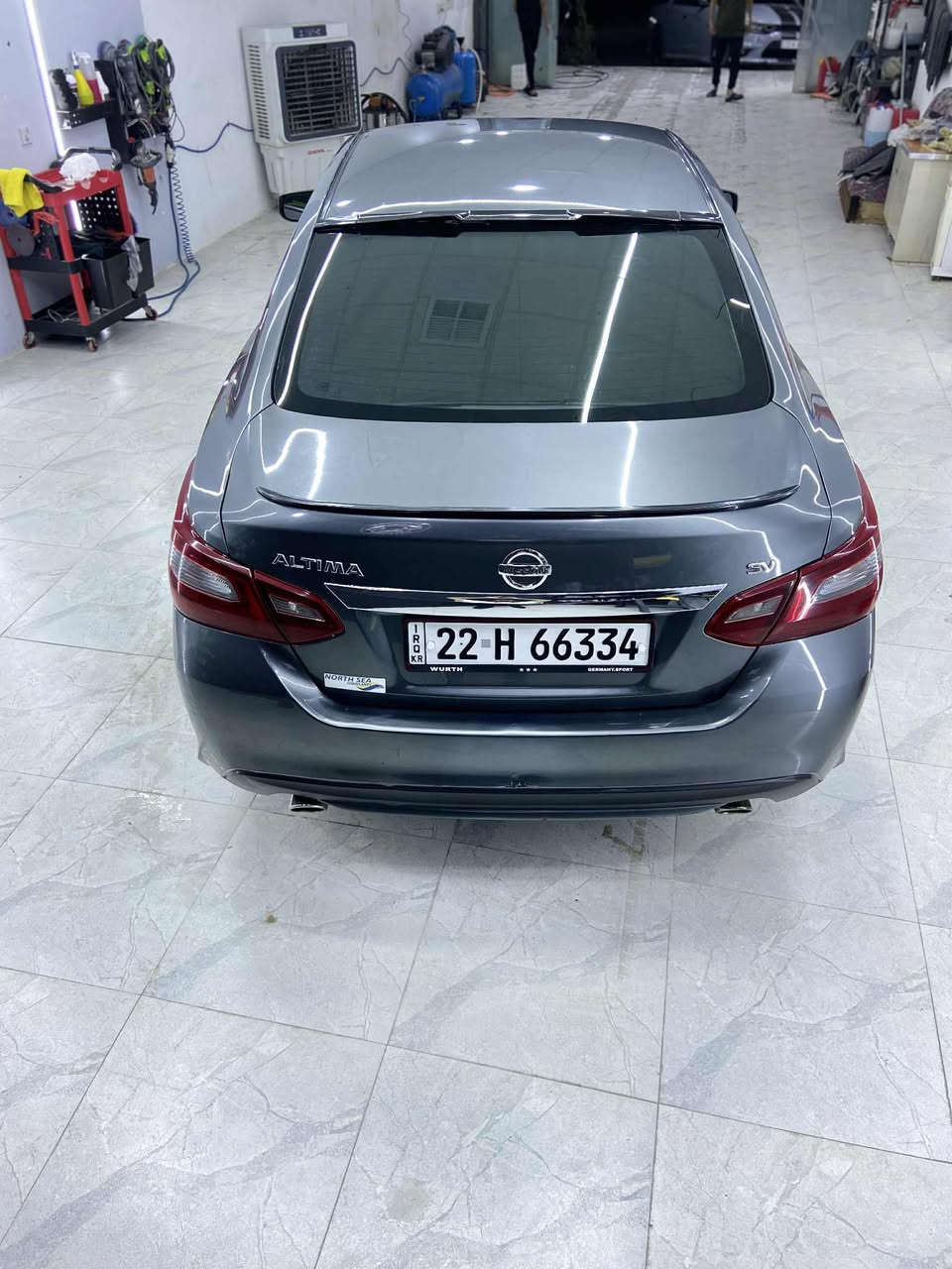 نیسان ئالتیما مۆدێل ٢٠١٨ بۆنیت چاملخ سبوغە دوو جێی تەعدیل هەیە ١٠٤ مایل ڕۆشتیە چوار تایە تازە بەستراوە کامل سێرڤس کراوە پشت و پيش تازە داگیراوە  ڕوون گێر فلتەر خارجی ١ مانگ گۆڕاوە پلاک نۆزل فیتپەم حاسەکانی هەموو شەریکە بەستراووە  سەنەوی تا کۆتائ ٢٠٢٦ غڕامە تەحوویل بە شەرت  سەیارەوکە لە کۆیەیە سعری ١٢٠$ معامەلە 
0750 080 41 80 
Whatsapp ..
Viber
